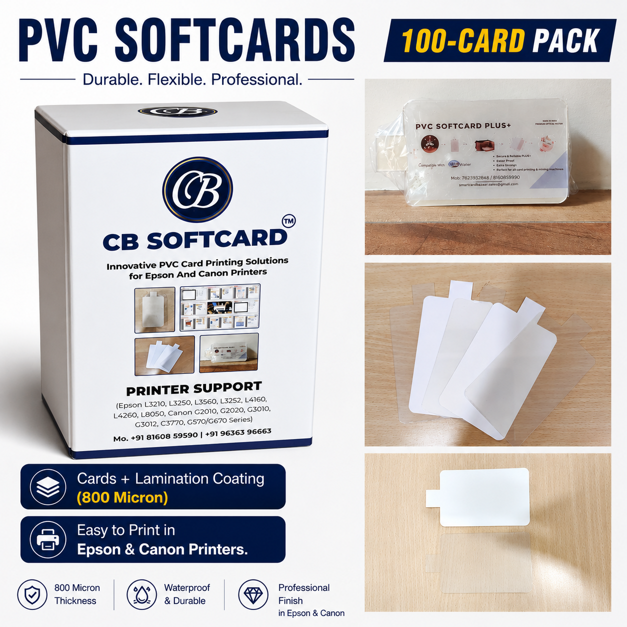 PVC Softcards 100 Cards